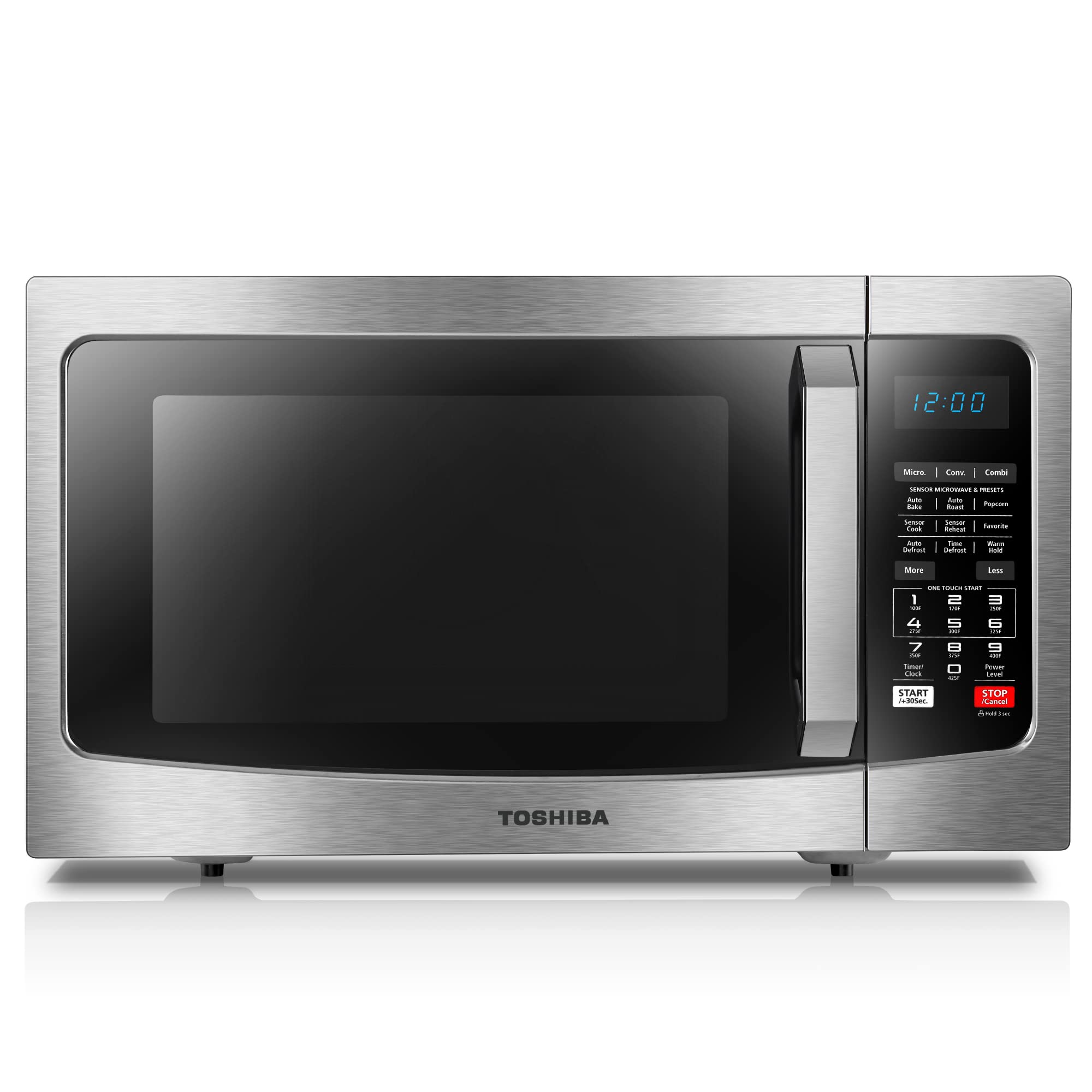 TOSHIBA , 2500 Watts, Convection Microwave Oven, 10 Auto Cook Menu, 11 Power Level, Membrane Control,Black, 42 Liters (without cartoon) توشيبا فرن ميكروويف حراري بسعة 42 لتر، 2500 واط، 10 قائمة طهي تلقائية، 11 مستوى طاقة، تحكم في الغشاء TOSHIBA , 2500 Watts, Convection Microwave Oven, 10 Auto Cook Menu, 11 Power Level, Membrane Control,Black, 42 Liters (without cartoon) توشيبا فرن ميكروويف حراري بسعة 42 لتر، 2500 واط، 10 قائمة طهي تلقائية، 11 مستوى طاقة، تحكم في الغشاء